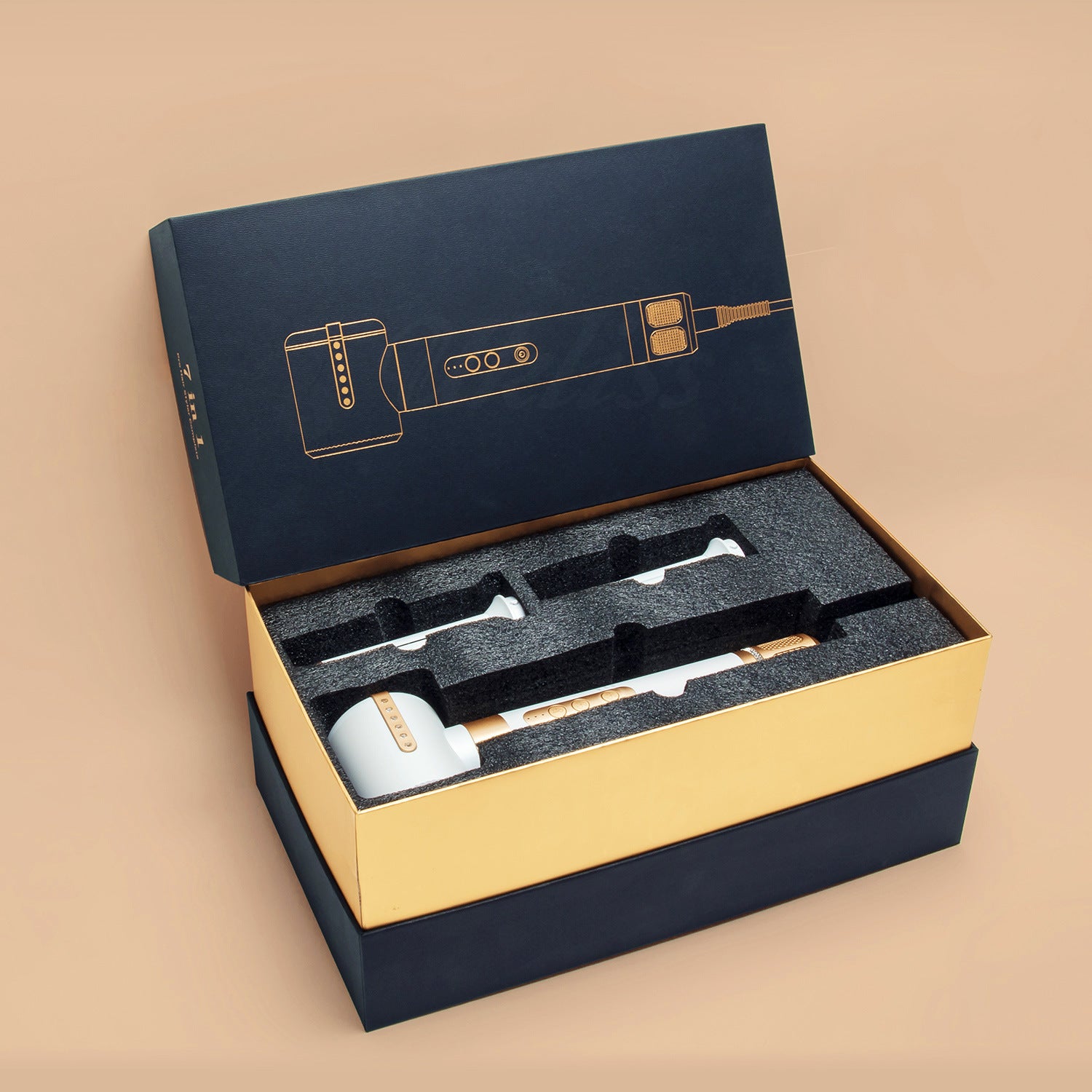 Locken wickler Haar bläst Kamm sieben in einer heißen Luft