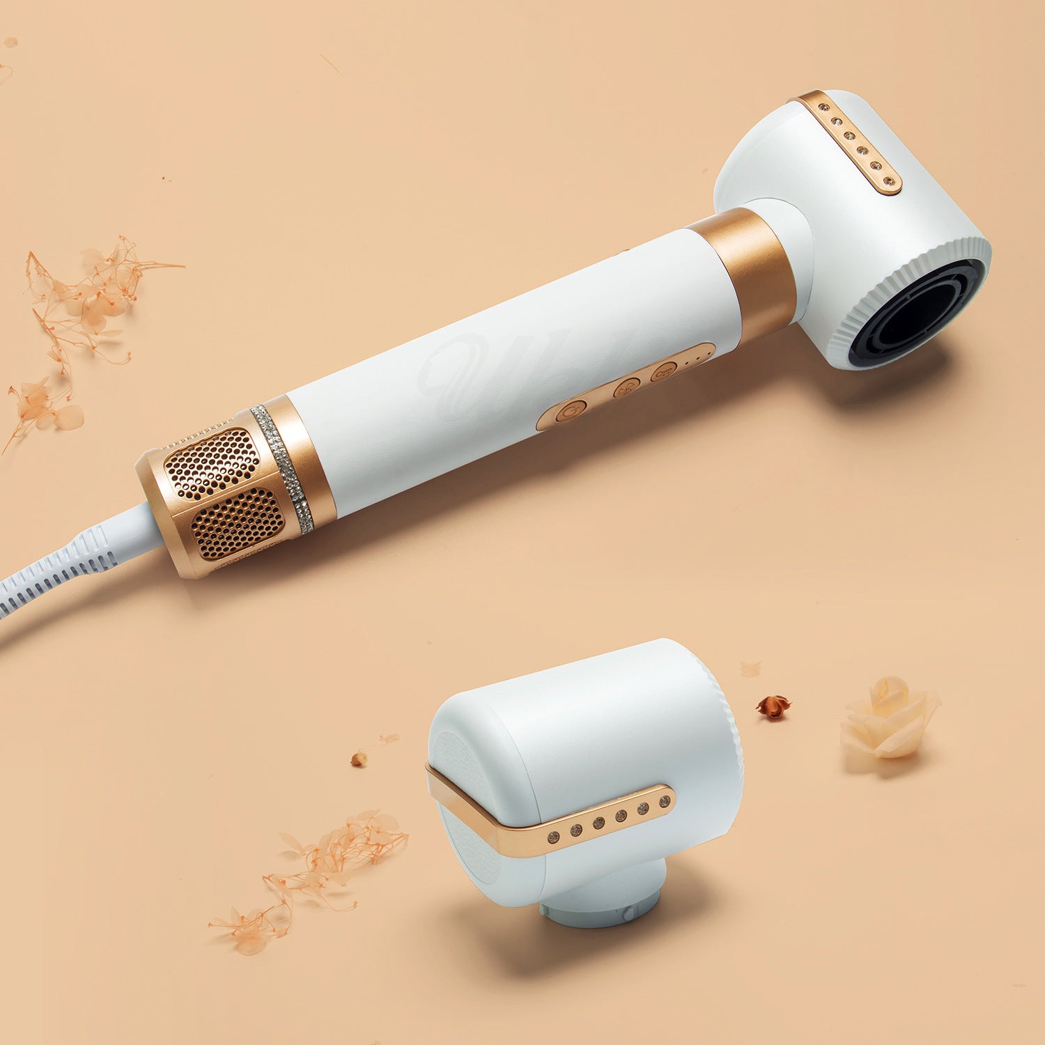 Locken wickler Haar bläst Kamm sieben in einer heißen Luft