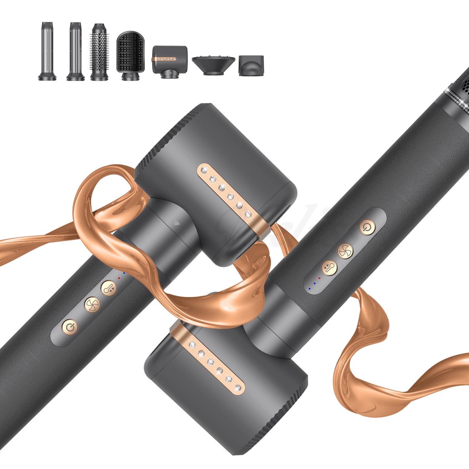 Locken wickler Haar bläst Kamm sieben in einer heißen Luft